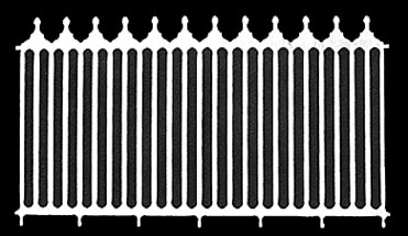 Dollhouse Miniature Fence: Victorian, 2/Pk, 6-1/4 Inch